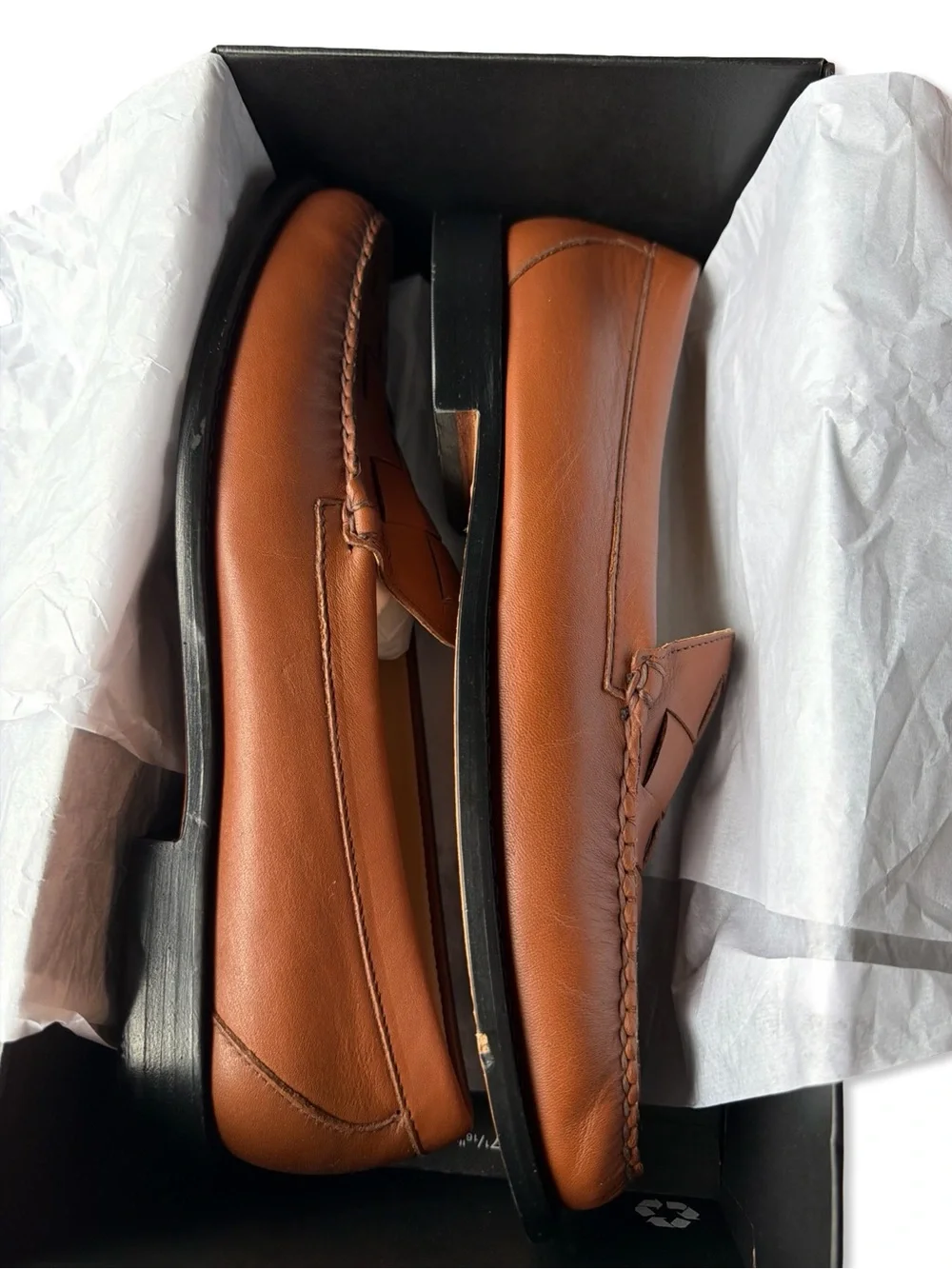 G.H Bass Larson Venetian Weave Loafers Tan Leather men’s shoes Revolve 12